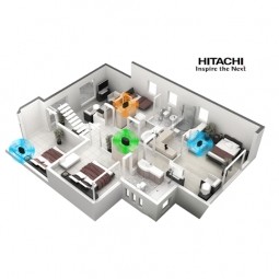 hitachi w100 smart wireless speaker